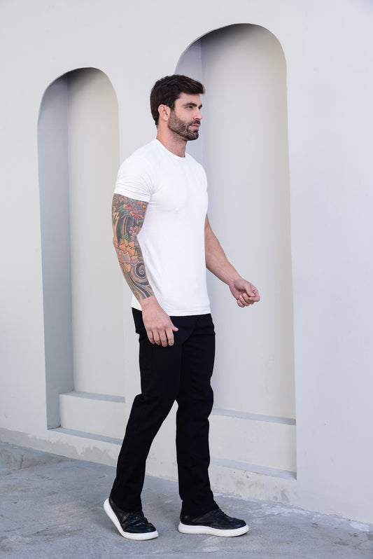 Calça Jeans Preta Sport Fino - Divine Jeans