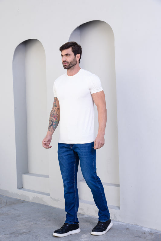 Calça Jeans Claro Masculina premium com Lycra de de Divine Jeans.