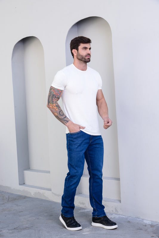 Calça Jeans Claro Masculina premium com Lycra de de Divine Jeans.